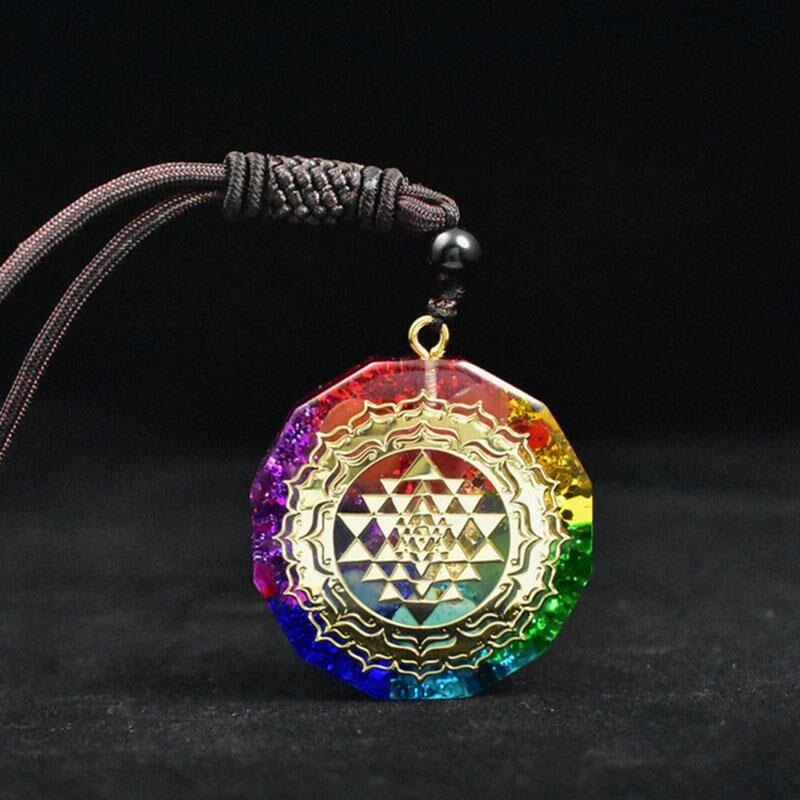 Chakra Orgonite Necklace – Balance Orgone Energy & Shield Against EMF
